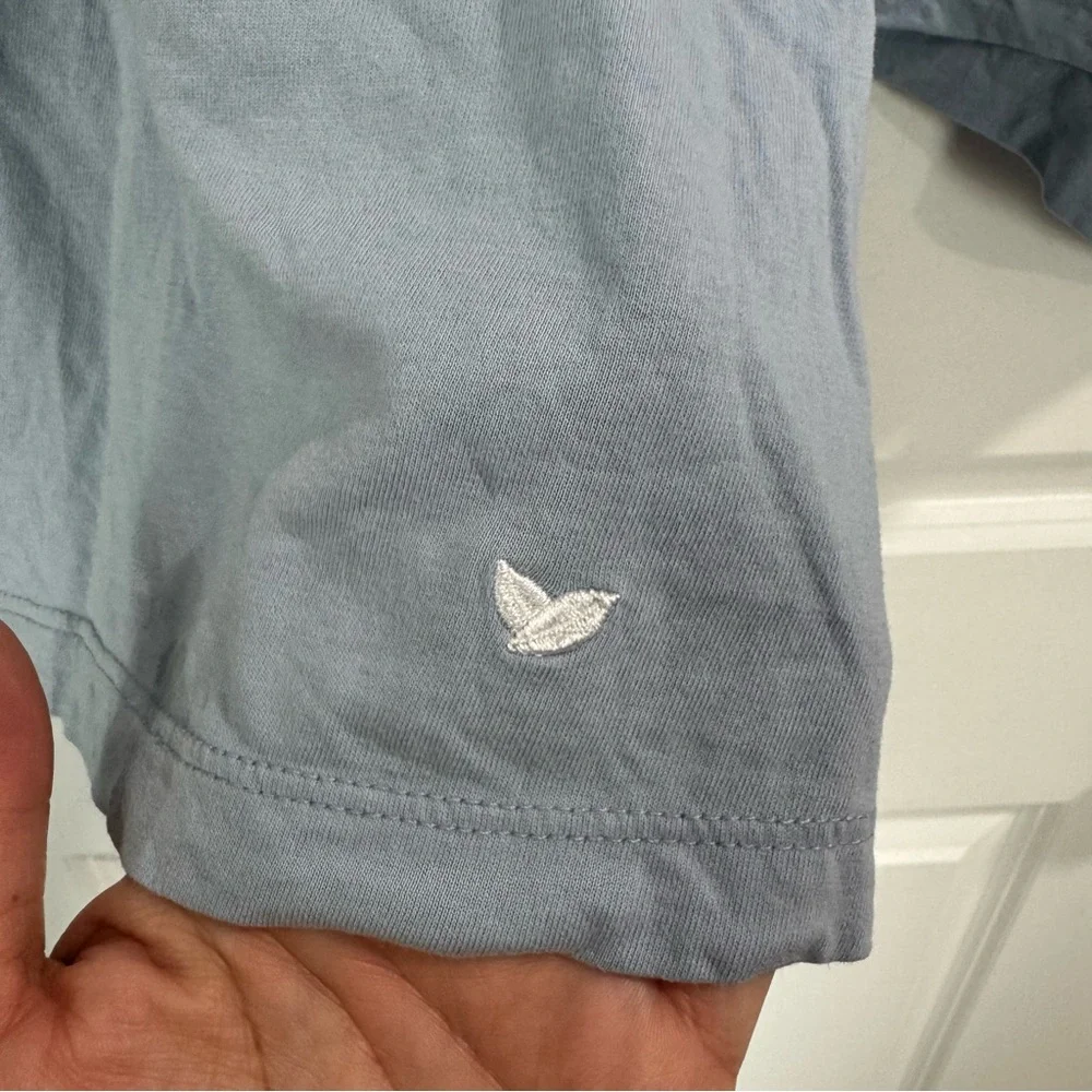 Petite Plume Basics Maternity Nursing Pima Cotton Pajama Set Periwinkle Blue M - Picture 7 of 13